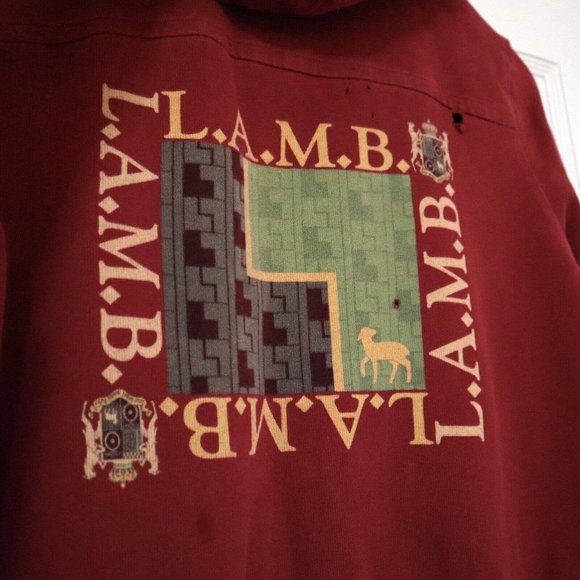 Gwen Stefani L.A.M.B. Red Full Zip Hoodie Size M/L Fall 2007 RARE - Picture 4 of 10